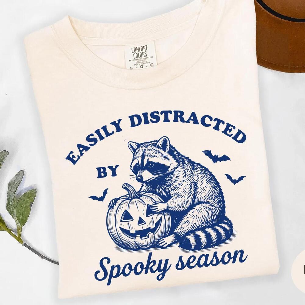 Raccoon Halloween Shirt, S Funny Raccoon Lover Shirt, Fall Lover Gift